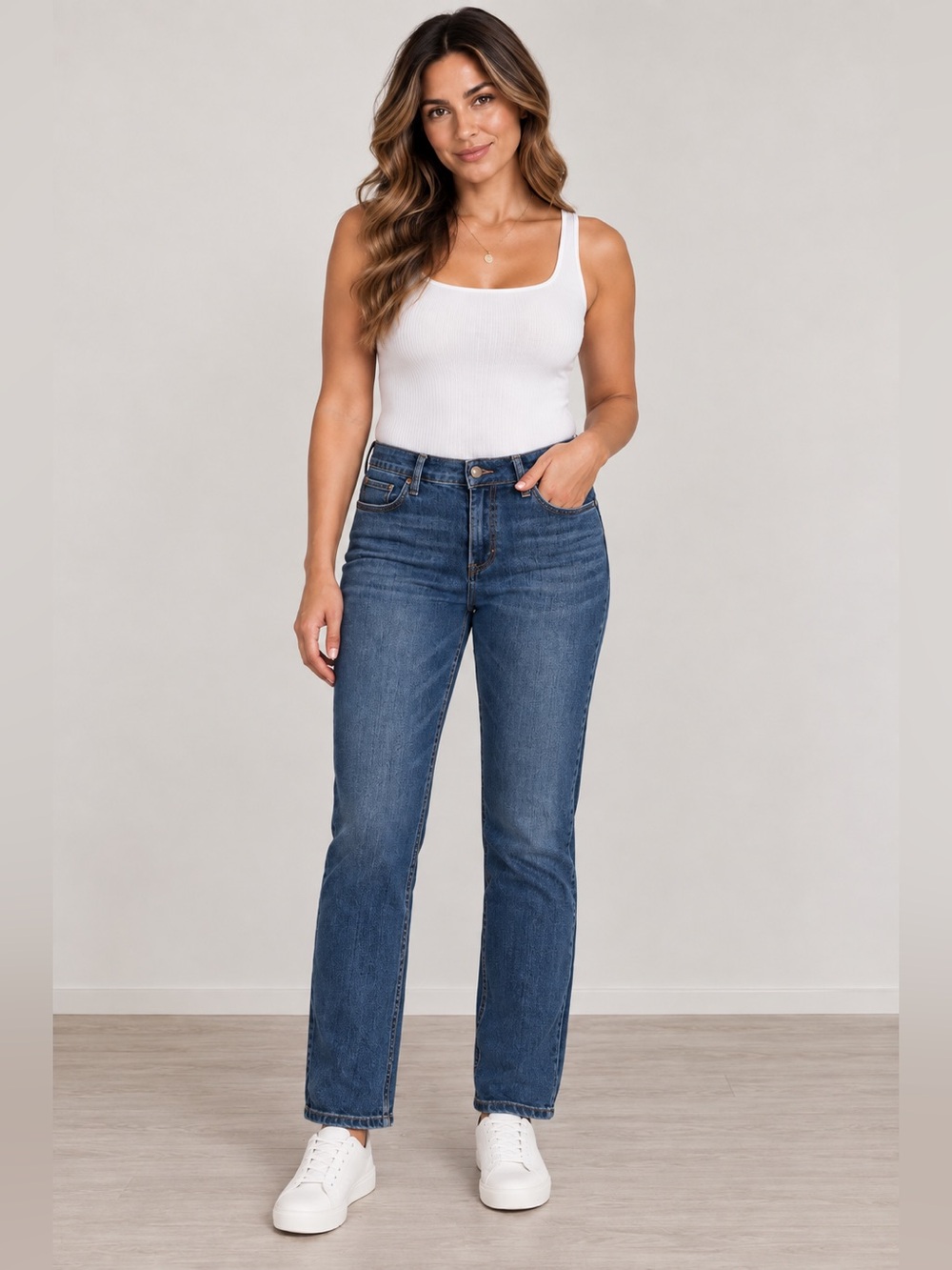 Duluth Trading Co Women’s Straight Leg Jeans 10x29 Medium Wash Stretch Denim